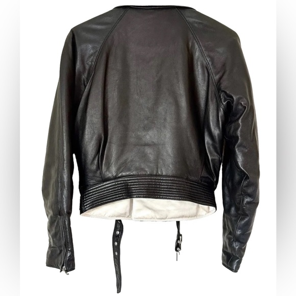 Rare Vintage 90s Gianni Versace Motorcycle Leather Jacket Seen Worn by Prince - Picture 2 of 12